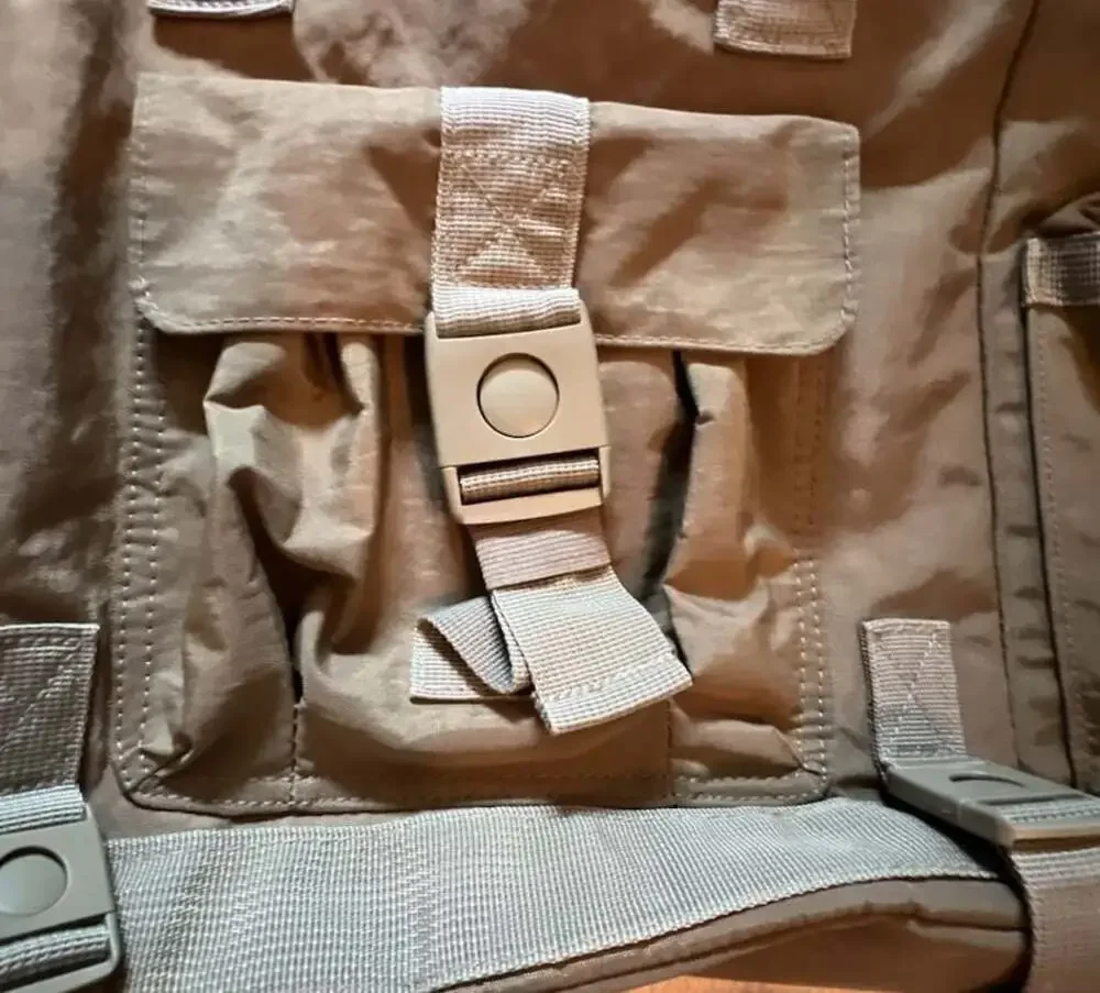 Tommy Bahama Convertible Laptop Travel Backpack/Handbag Army Green Multi-Pockets